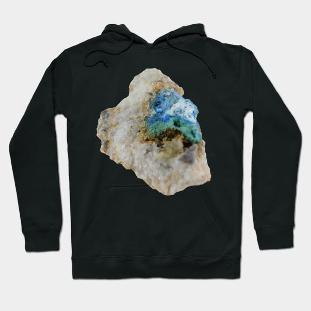 Cyanotrichite Mineral Sample Hoodie by seekingcerulean